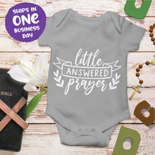 Religious Quote Onesie 'Little Answered Prayers'