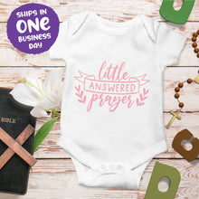 Religious Quote Onesie 'Little Answered Prayers'