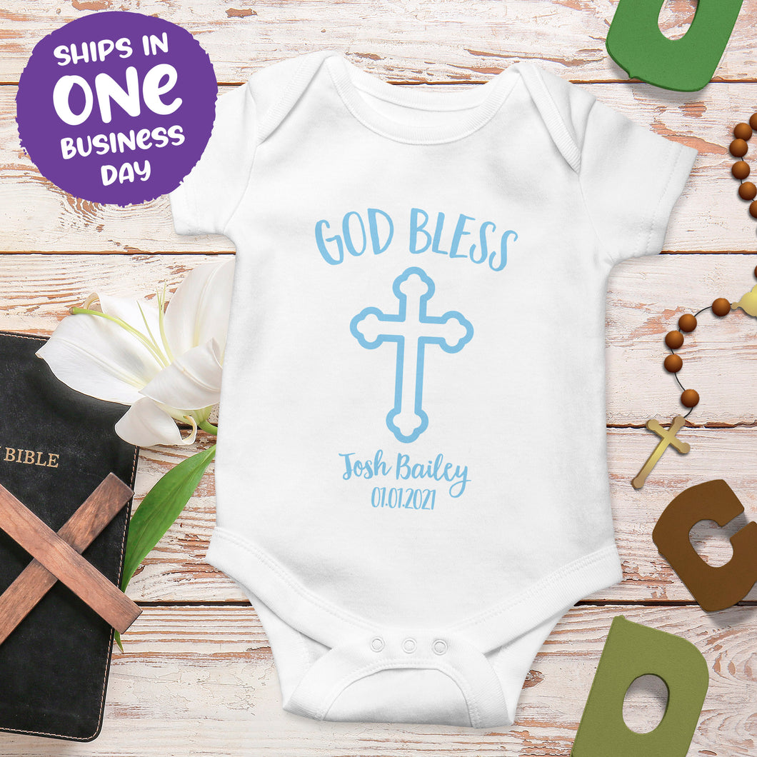 Baptism onesie clearance