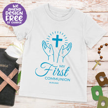 Personalised Praying Hands Communion T-shirt