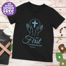 Personalised Praying Hands Communion T-shirt