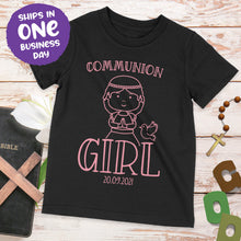 Communion Girl Personalised T-shirt for a Girl – Cute Communion Celebration Present