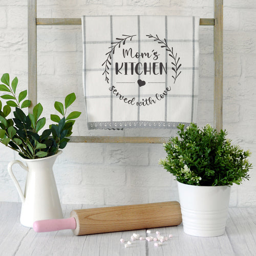 Mom's Kitchen Personalised Tea Towels for Mother's Day