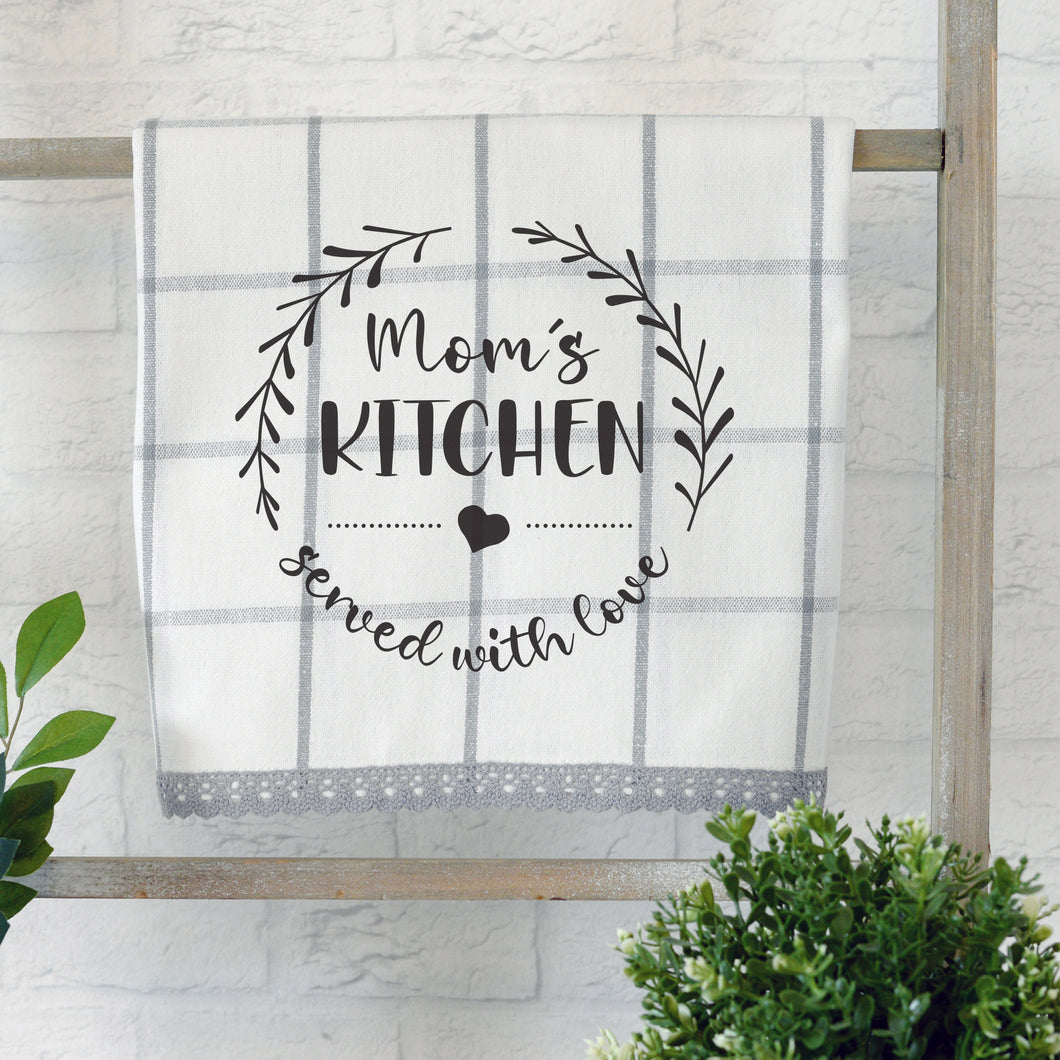 Mom's Kitchen Personalised Tea Towels for Mother's Day