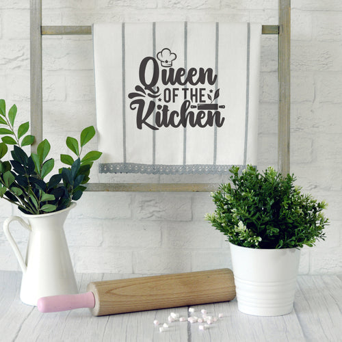 Queen of the Kitchen Personalised Tea Towels for Mother's Day