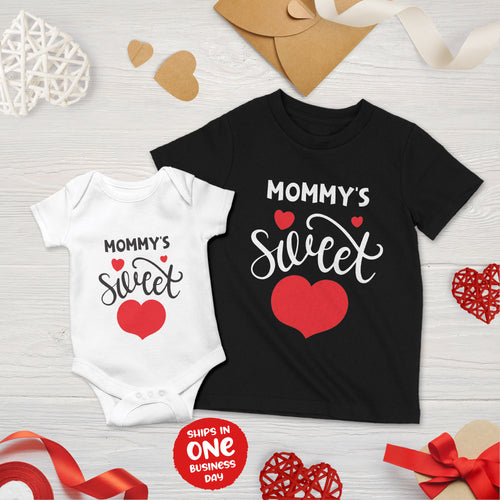 'Mummy's Sweetheart' T-shirts and Onesies for Valentine's Day