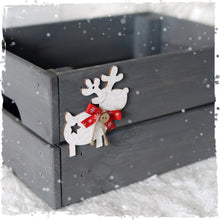 Personalised Christmas Eve Box with White Wood Decoration