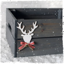 Personalised Christmas Eve Box with White Wood Decoration