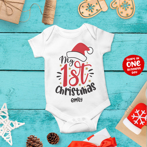 My First Christmas Personalised Onesie