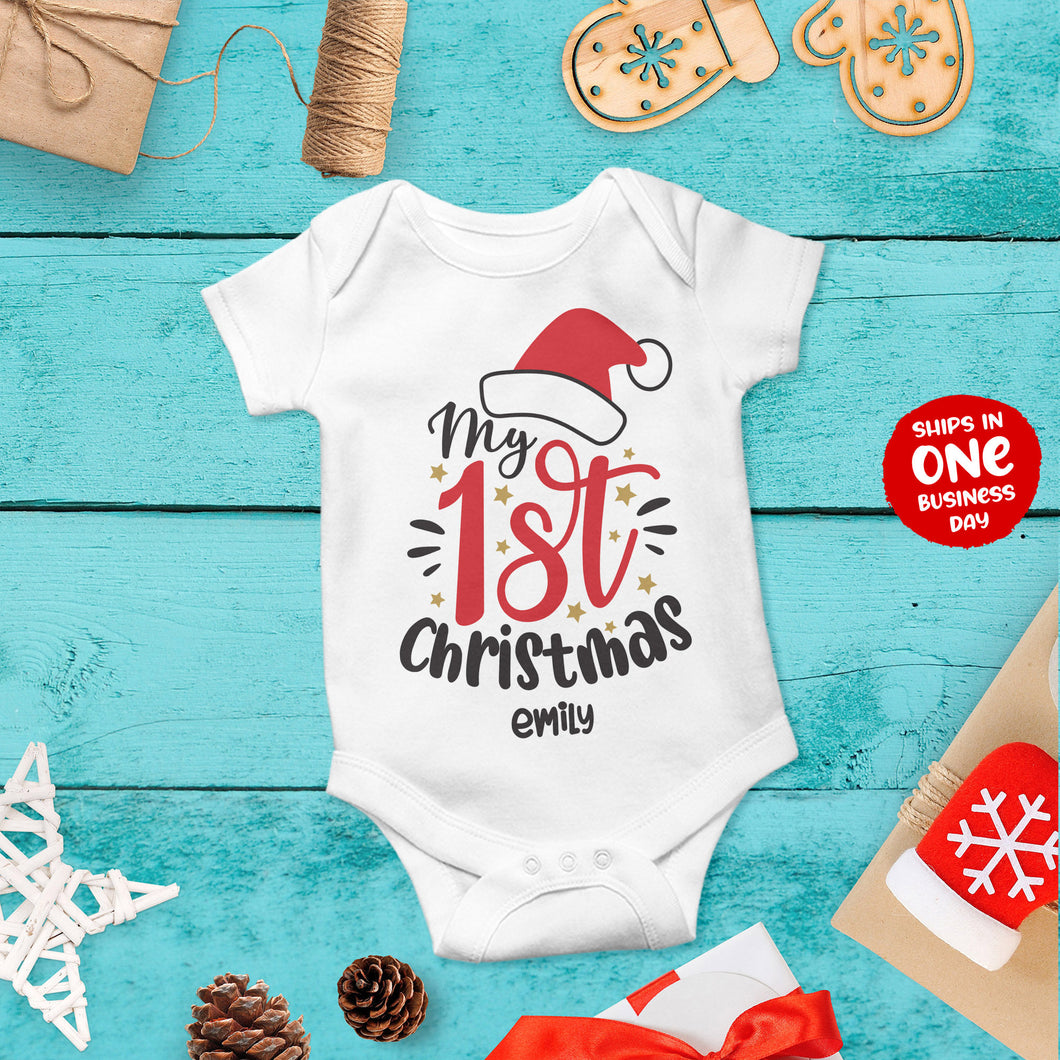 My first christmas sales onesie