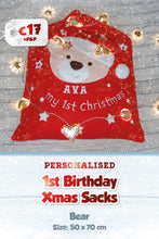 Personalised My 1st Christmas Present Sack