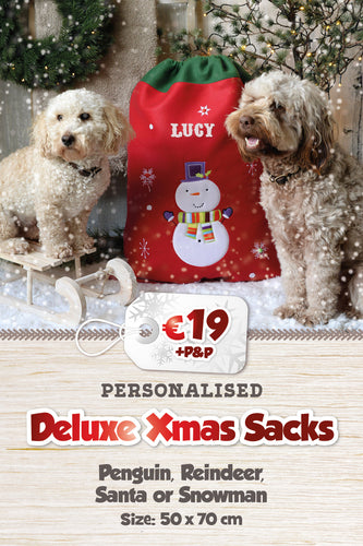 Personalised Deluxe Christmas Present Sack