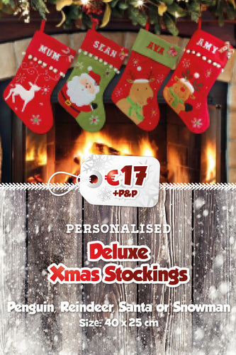 Deluxe Personalised Christmas Stockings