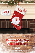 Deluxe White Top Personalised Stockings