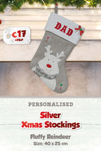 Silver Personalised Christmas Stockings