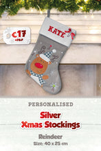 Silver Personalised Christmas Stockings