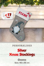 Silver Personalised Christmas Stockings