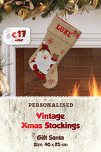 Vintage Personalised Christmas Stockings
