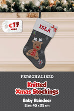 Knitted Personalised Christmas Stockings