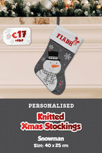 Knitted Personalised Christmas Stockings