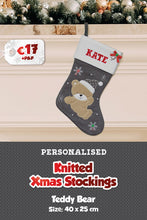 Knitted Personalised Christmas Stockings