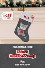 Knitted Personalised Christmas Stockings