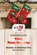 Value Personalised Christmas Stockings