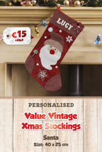 Value Vintage Personalised Christmas Stockings