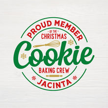 Personalised Christmas Apron with straps | Proud Member of the Christmas Cookie Baking Crew