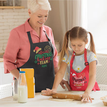 Personalised Christmas Apron with Adjustable Straps | Christmas Baking Team Matching Family Outfit