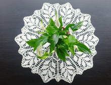 White Cotton Crochet Doily No.9
