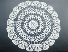 White Cotton Crochet Doily No.4
