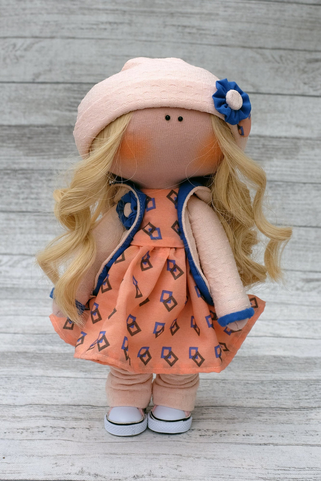 Charlotte – Collectible Handmade Textile Interior Doll