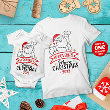 Merry Christmas Santa Personalised Family Matching T-shirts