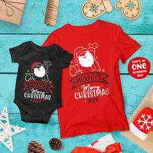 Merry Christmas Santa Personalised Family Matching T-shirts